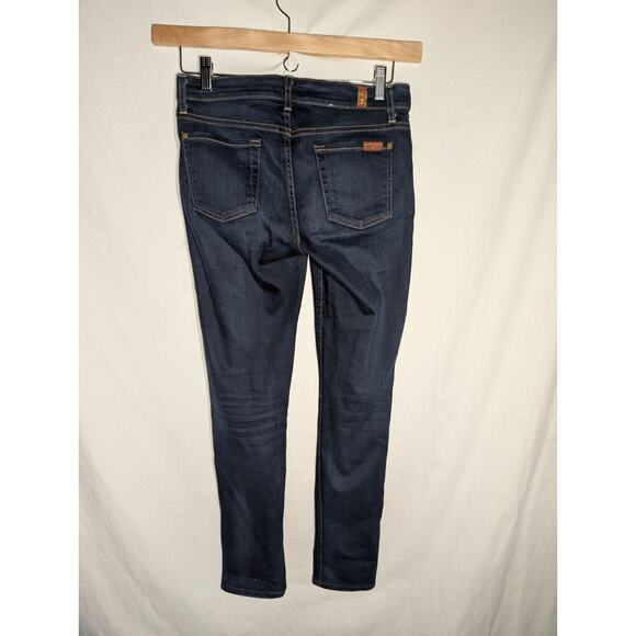 7 For All Mankind Women’s ‘The Slim Cigarette’ Skinny Jeans Sz 26 Dark Wash - Picture 3 of 6